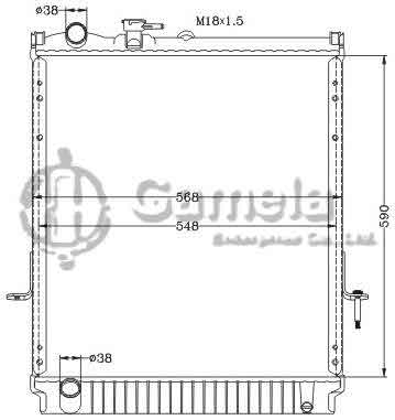 6113019NA - Radiator-for-ISUZU-NPR-4-8-MT