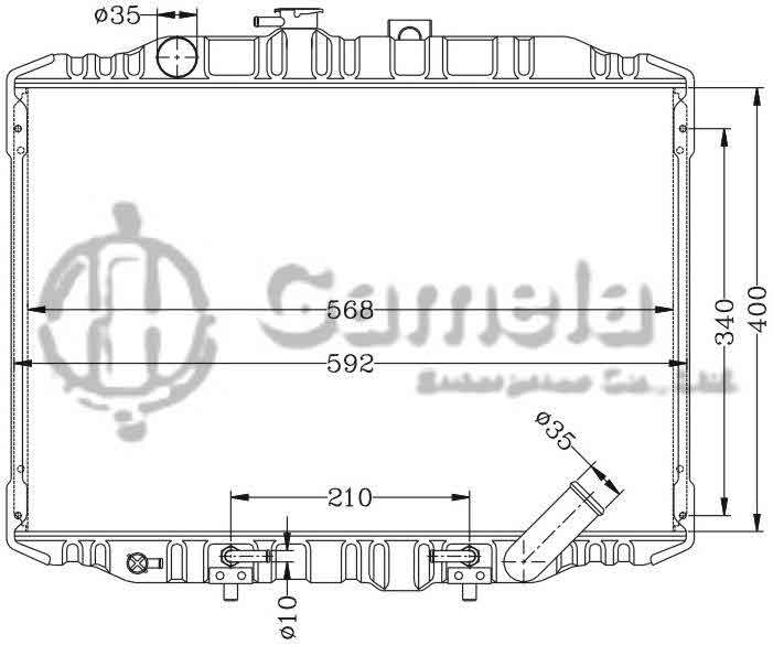 6114001AN - Radiator-for-MITSUBISHI-DELICA-86-99-AT-OEM-MB356378