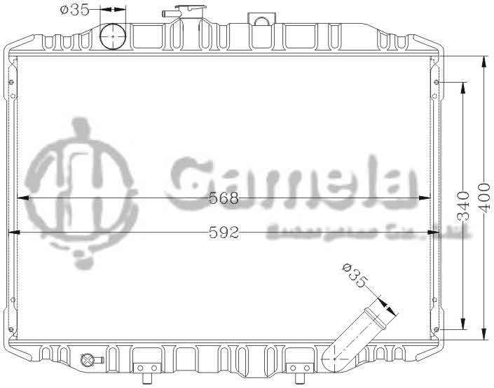 6114002AN - Radiator-for-MITSUBISHI-DELICA-86-99-MT-OEM-MB356342