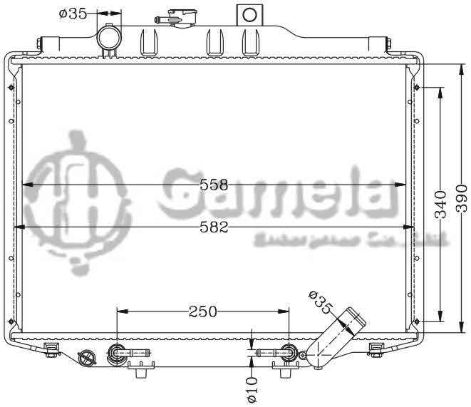 6114003N - Radiator-for-MITSUBISHI-DELICA-86-99-AT-OEM-MB356378