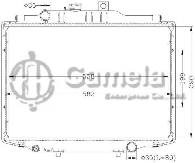 6114008AN - Radiator-for-MITSUBISHI-DELICA-86-99-MT-Dong-Feng-De-Li-Qia