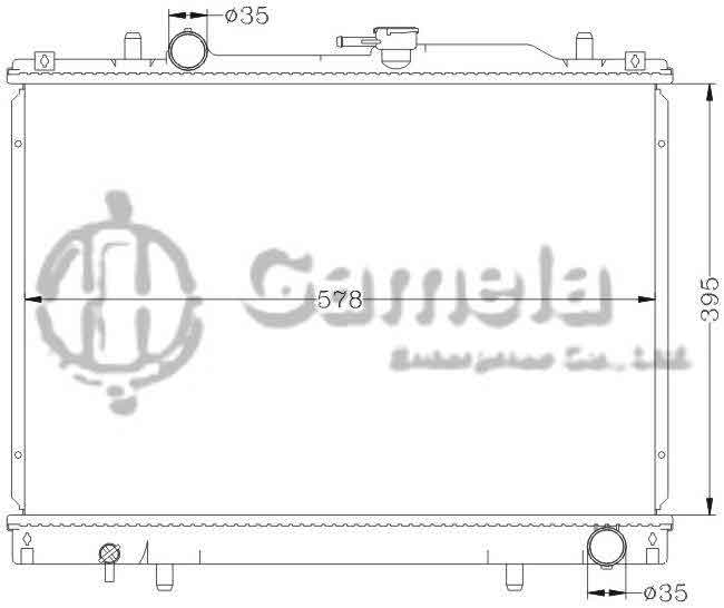 6114014N - Radiator-for-MITSUBISHI-FREECA-97-MT-OEM-MR355049-MB356342