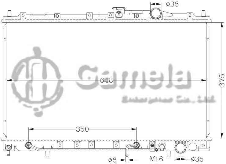 6114019N - Radiator-for-MITSUBISHI-LANCER-92-94-AT-OEM-MB660561-660567-DPI-1393