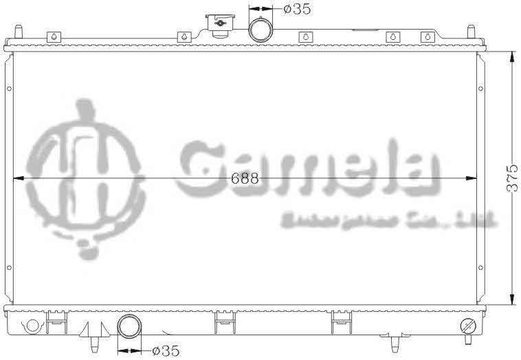 6114036N - Radiator-for-MITSUBISHI-LANCER-01-05-MT-OEM-MR497744