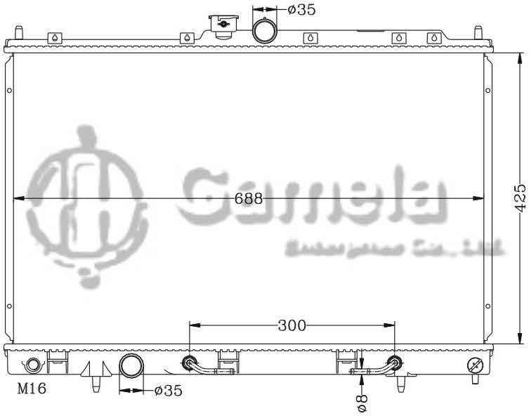 6114039AN - Radiator-for-MITSUBISHI-OUTLAND-01-05-AT