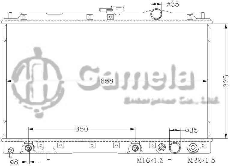 6114041N - Radiator-for-MITSUBISHI-GLANT-87-92-AT-OEM-MB356528-MB356555-DPI-233