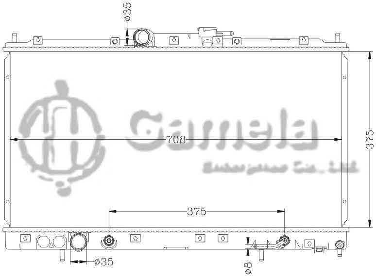 6114051N - Radiator-for-MITSUBISHI-GLANT-98-AT-OEM-MR212455-MR281668