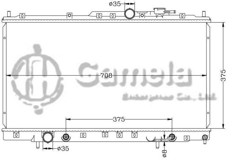 6114060AN - Radiator-for-MITSUBISHI-GLANT-99-02-AT-OEM-MR385757-DPI-2301