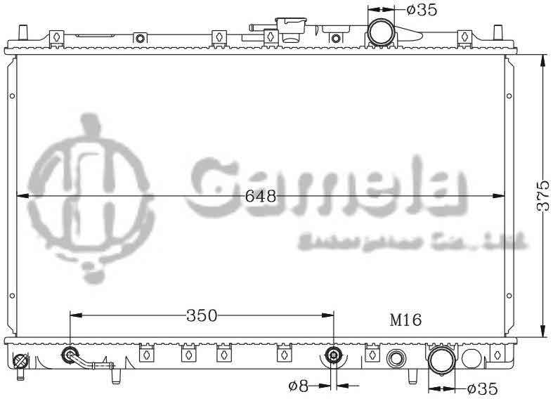 6114061AN - Radiator-for-MITSUBISHI-SPACE-WAGON-CHARIOT-N31-34-AT-OEM-MB924249