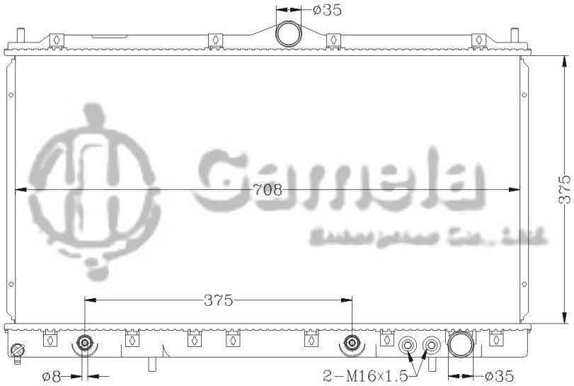 6114065N - Radiator-for-MITSUBISHI-GTO-3000-91-97-AT-OEM-MB605454-DPI-1299