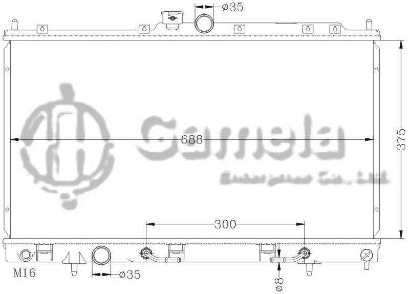 6114067AN - Radiator-for-MITSUBISHI-LANCER-01-05-AT-OEM-MR968857-MR968858-DPI-2448