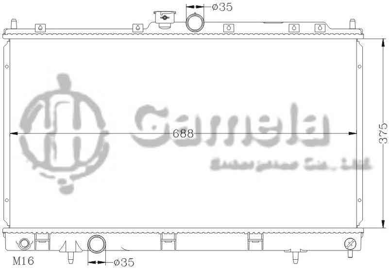 6114068AN - Radiator-for-MITSUBISHI-LANCER-01-05-MT-OEM-MR497744