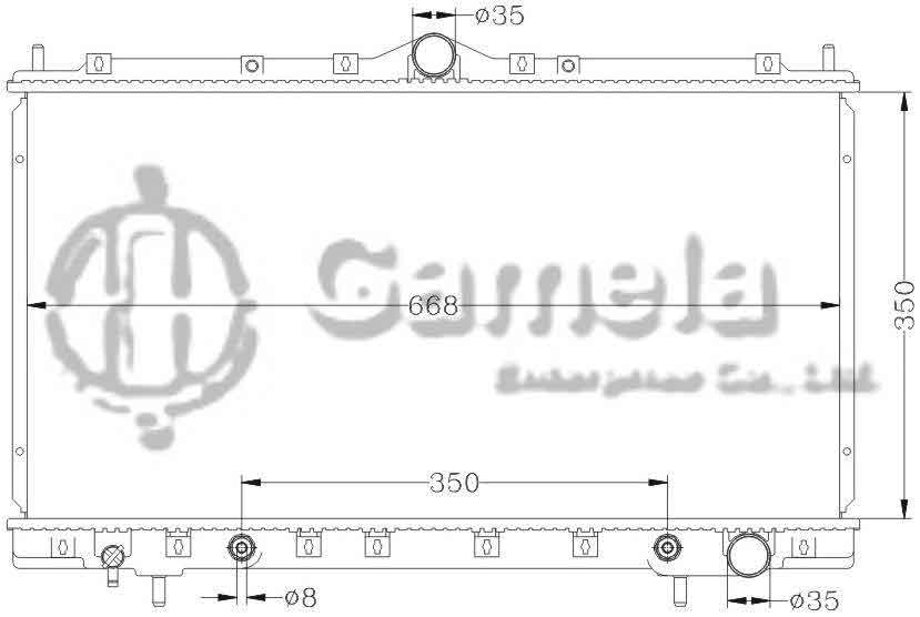 6114069AN - Radiator-for-MITSUBISHI-ECLIPSE-95-99-AT-MITSUBISHI-TALON-95-98-AT-OEM-MR127908-MR127909-DPI-2024