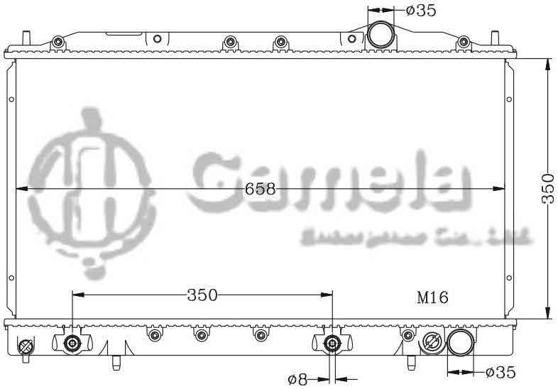 6114073N - Radiator-for-MITSUBISHI-ECLIPSE-LASER-90-94-AT-MITSUBISHI-TALON-90-94-AT-OEM-MB538506-DPI-1145