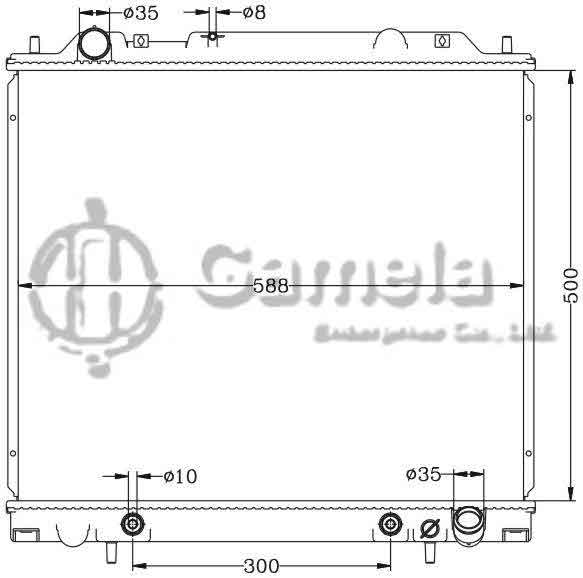 6114103N - Radiator-for-MITSUBISHI-L400-SPACE-GEAR-94-AT-OEM-MR126103-MR127283-MR127888