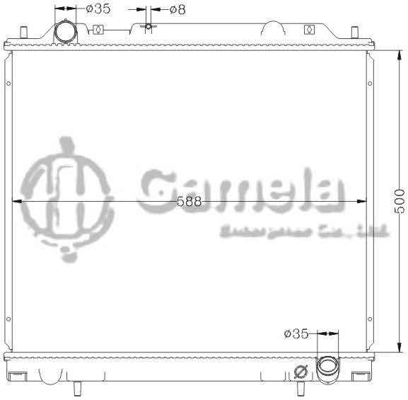 6114104N - Radiator-for-MITSUBISHI-L400-SPACE-GEAR-94-MT