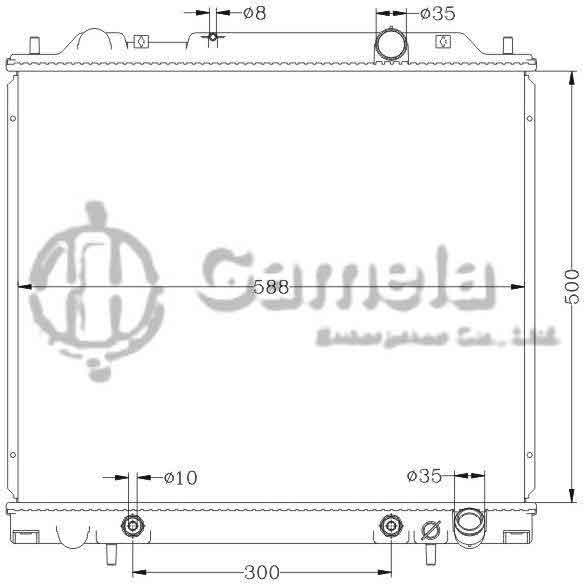 6114105AN - Radiator-for-MITSUBISHI-L400-SPACE-GEAR-94-AT