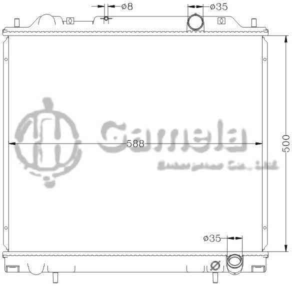 6114106AN - Radiator-for-MITSUBISHI-L400-SPACE-GEAR-94-MT