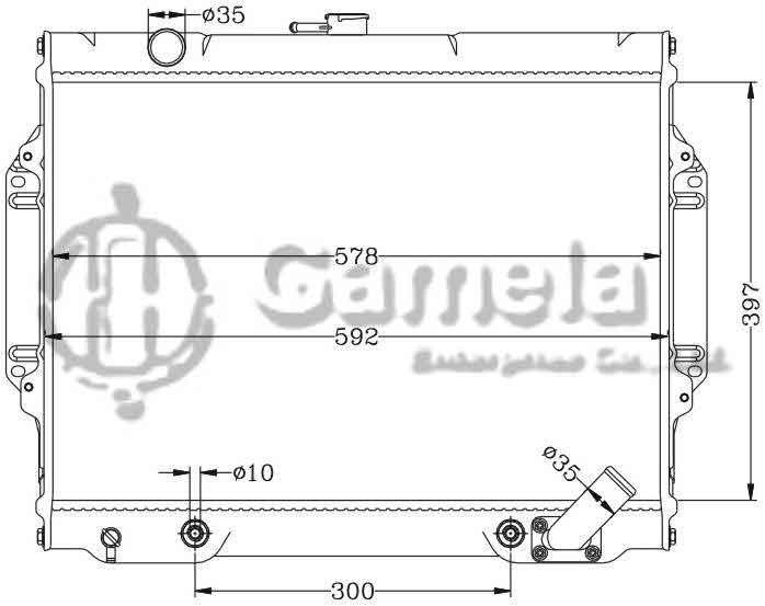 6114111N - Radiator-for-MITSUBISHI-L047-PICKUP-L20086-91-AT-DPI-1148