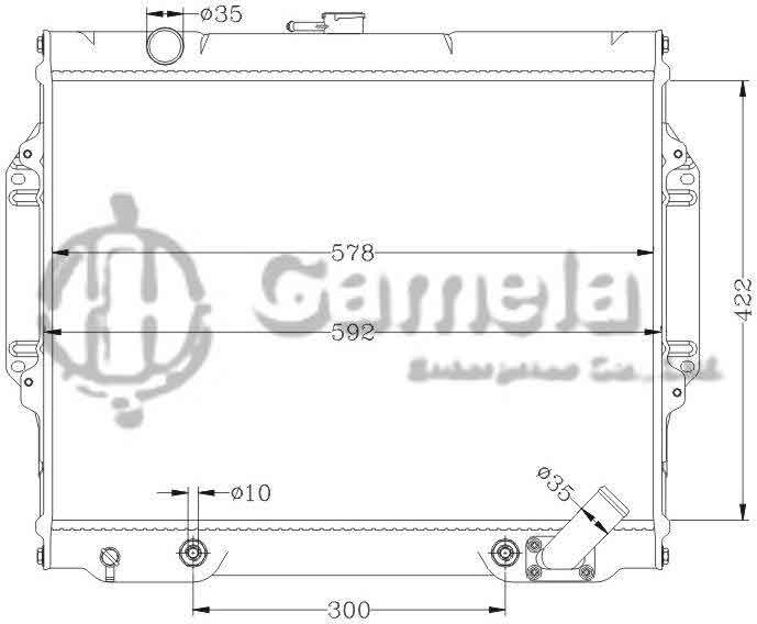 6114115N - Radiator-for-MITSUBISHI-PAJERO-V31-V32-92-96-AT-OEM-MB356156