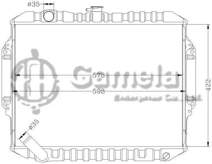 6114118N - Radiator-for-MITSUBISHI-PAJERO-V33-92-96-MT-OEM-MB538805-MB660076-MB660077-DPI-15042071