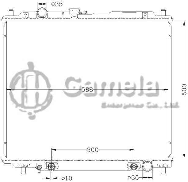 6114125N - Radiator-for-MITSUBISHI-V46-93-98-AT-OEM-MB890955