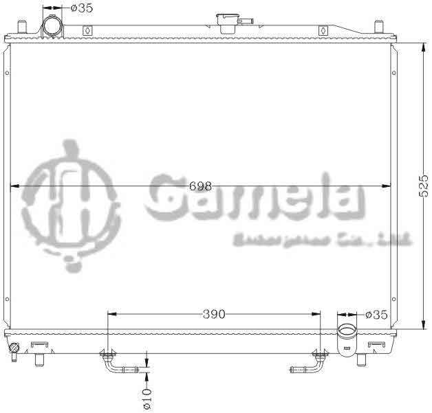 6114129N - Radiator-for-MITSUBISHI-PAJERO-V73-07-AT-OEM-MR968289-MR968133