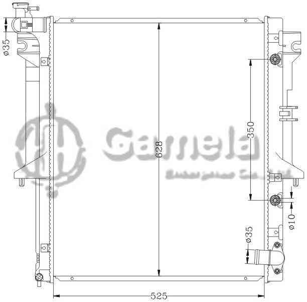 6114151N - Radiator-for-MITSUBISHI-G200-04-L200-07-AT-OEM-MN222330