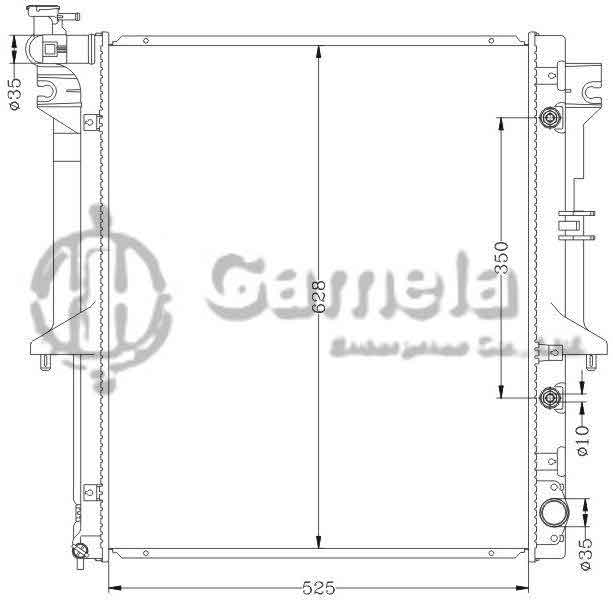 6114153N - Radiator-for-MITSUBISHI-G200-04-L200-07-AT