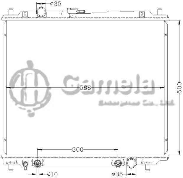 6114167N - Radiator-for-MITSUBISHI-PAJERO-V46-93-98-AT-OEM-MB890957