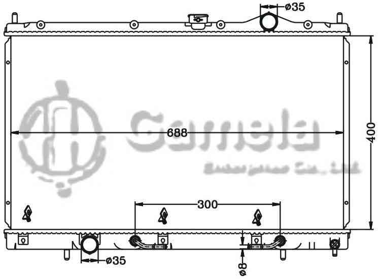 6114171N - Radiator-for-MITSUBISHI-LANCER-03-AT