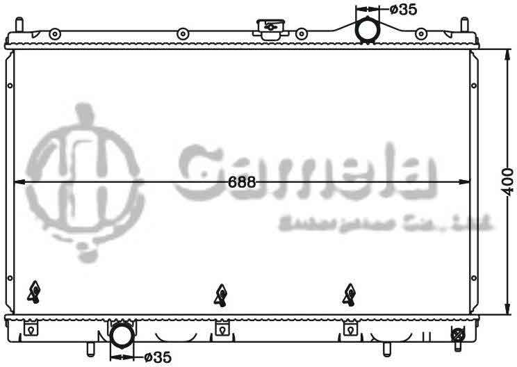 6114172N - Radiator-for-MITSUBISHI-LANCER-03-MT