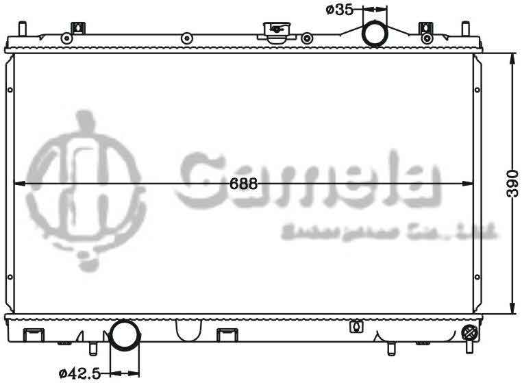 6114174N - Radiator-for-MITSUBISHI-LANCER-09-MT