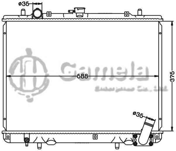 6114180N - Radiator-for-MITSUBISHI-PICKUP-L200-MT