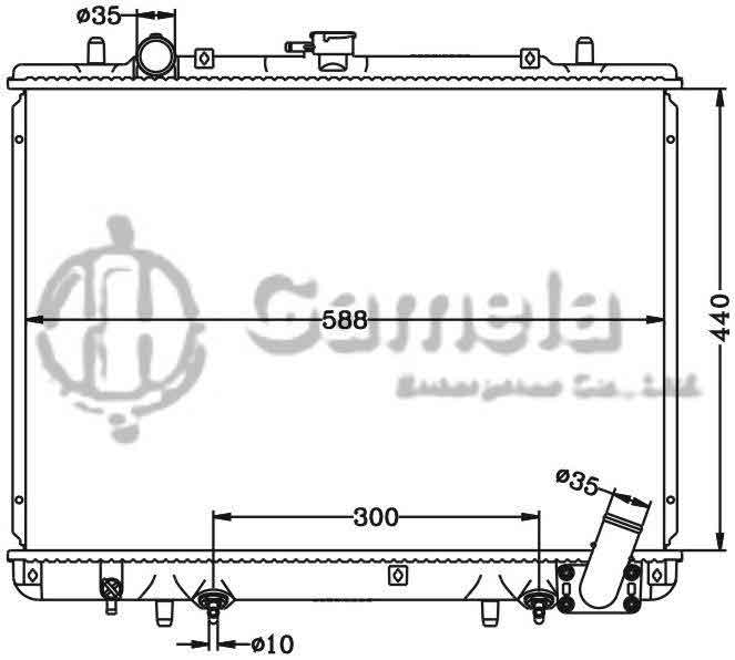 6114181N - Radiator-for-MITSUBISHI-PICKUP-L200-AT