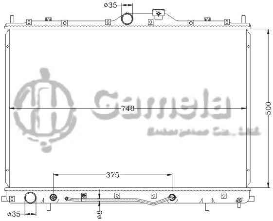 6114191NA - Radiator-for-MITSUBISHI-ENDEAVOR-04-11-AT-OEM-MR571067-DPI-2675