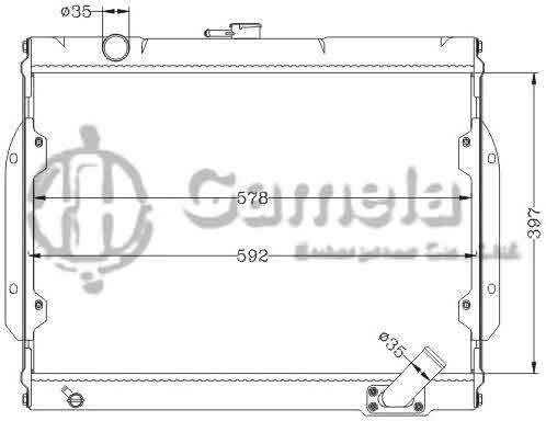 6114198NA - Radiator-for-MITSUBISHI-L200-87-MT-OEM-MB356390-MB356391