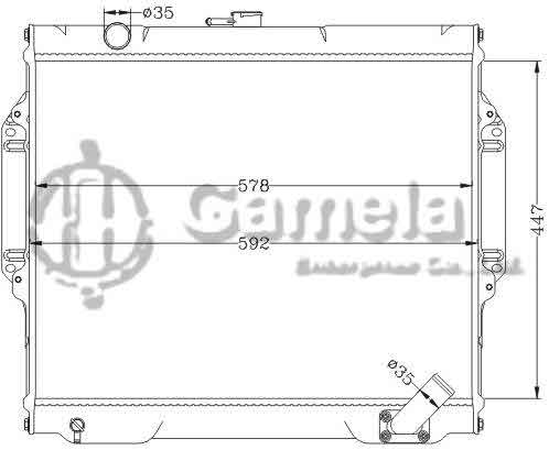 6114202NA - Radiator-for-MITSUBISHI-PAJERO-V24W-2-5D-93-98-MT