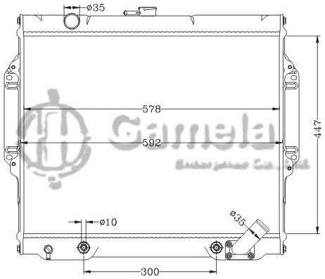 6114203NA - Radiator-for-MITSUBISHI-PAJERO-V24W-2-5D-93-98-AT