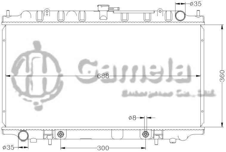 6115011N - Radiator-for-NISSAN-BLUEBIRD-98-00-U14-AT-OEM-21460-3J100-8E800