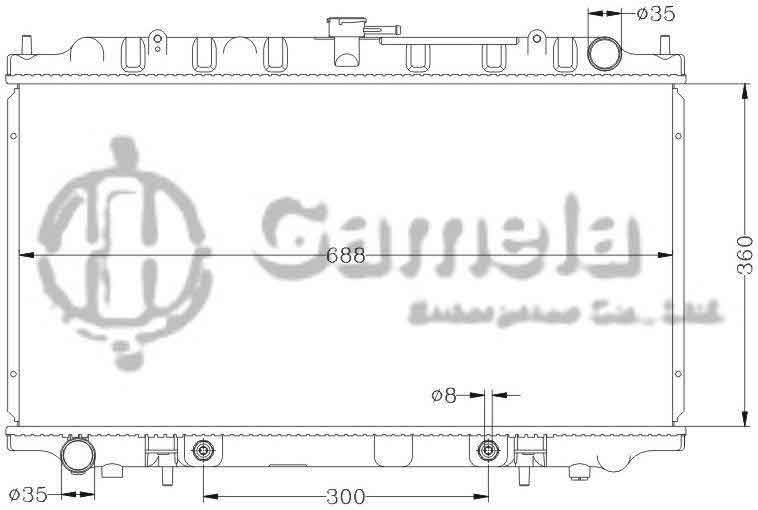 6115013N - Radiator-for-NISSAN-BLUEBIRD-98-00-U14-AT-OEM-21460-3J100-8E800