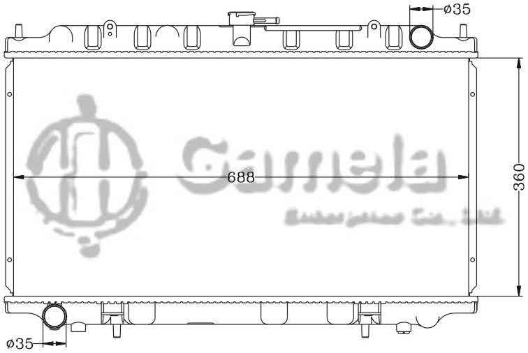 6115014N - Radiator-for-NISSAN-BLUEBIRD-98-00-U14-MT-OEM-21410-2J200-8E100