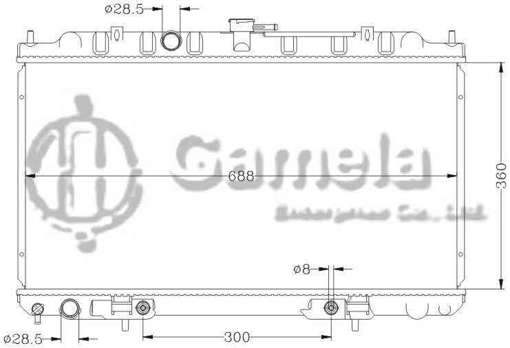 6115015N - Radiator-for-NISSAN-SUNNY-00-N16-B15-QG13-AT-OEM-21460-4M400-4M700-4M707-DPI-2346