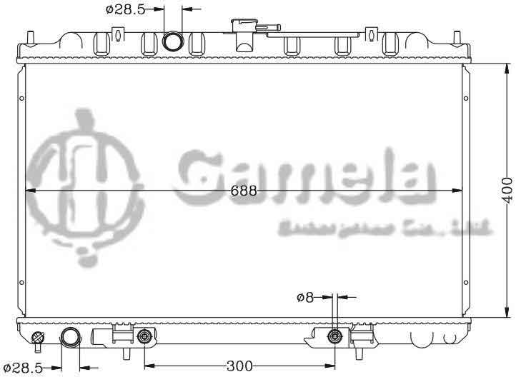 6115019N - Radiator-for-NISSAN-INFINITI-98-00-G20-AT-OEM-21460-WA005