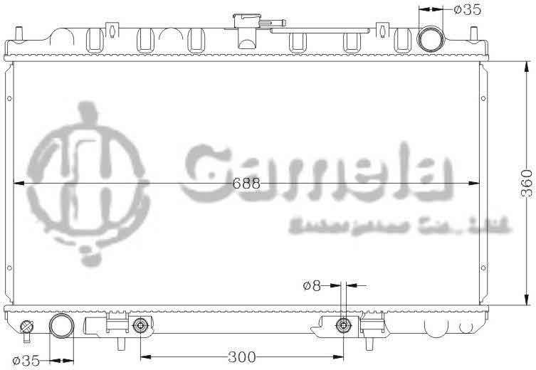 6115021N - Radiator-for-NISSAN-SUNNY-02-Dong-Feng-Yang-Guang-2-O-AT-OEM-21460-WD400-WD407-DPI-2328