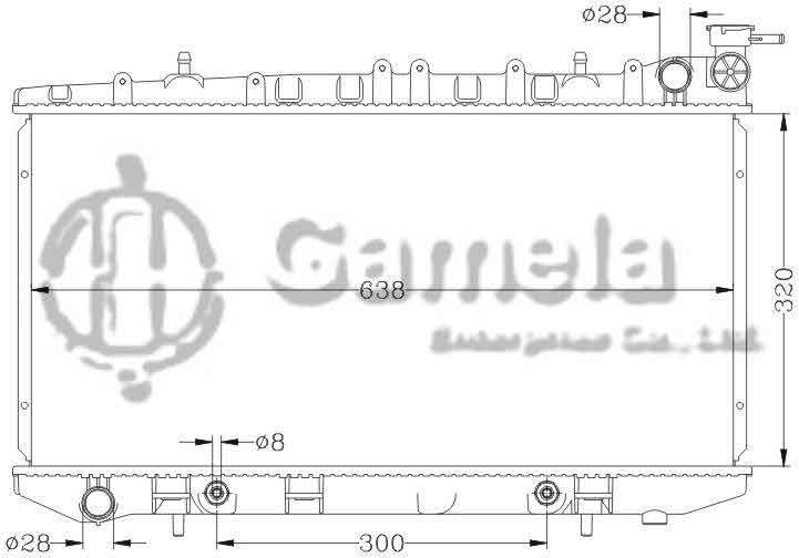 6115033N - Radiator-for-NISSAN-SUNNY-B13-91-93-AT-OEM-21460-60Y00-65Y02-21460-66Y00-68Y00-DPI-1178-1426-1152-1317