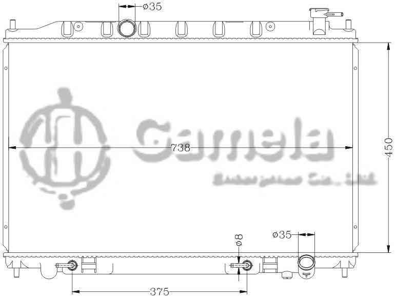 6115051N - Radiator-for-NISSAN-MURANO-03-AT-OEM-21460-CA010-5Z200-DPI-2578-2692