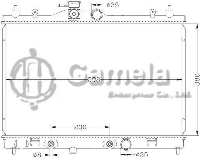 6115053N - Radiator-for-NISSAN-TIIDA-04-AT-OEM-21460-ED500