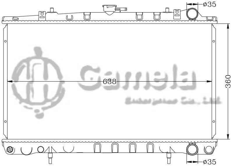 6115058AN - Radiator-for-NISSAN-BLUEBIRD-240SX-MT-OEM-21410-35F00-DPI-46