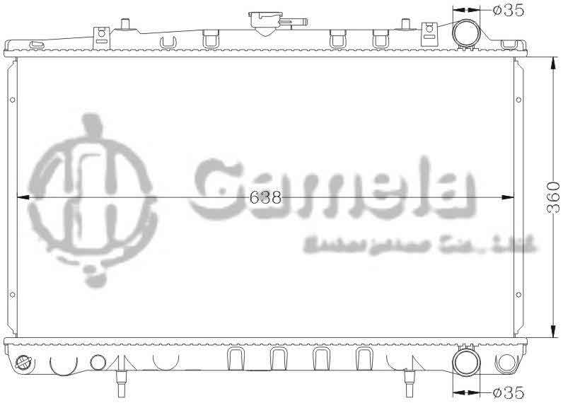 6115060AN - Radiator-for-NISSAN-BLUEBIRD-240SX-MT-OEM-21410-35F00